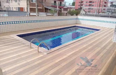 Apartamento para venda em praia grande, tupi, 1 dormitório, 1 banheiro, 1 vaga