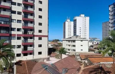 Apartamento para venda em praia grande, ocian, 1 dormitório, 1 banheiro, 1 vaga