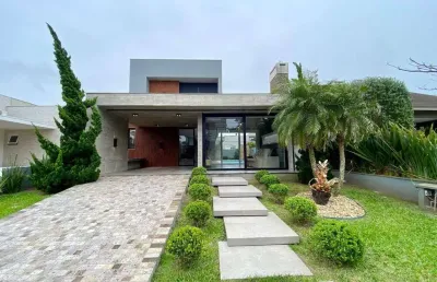 Sobrado à venda, 4 quartos, 4 suítes, 2 vagas, condomínio atlântico villas club - osório/rs
