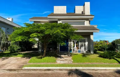 Sobrado à venda, 4 quartos, 3 suítes, 2 vagas, condomínio quintas do lago - xangri-lá/rs