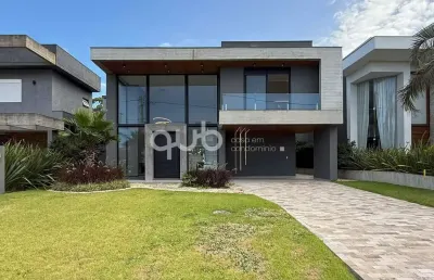 Sobrado à venda, 5 quartos, 5 suítes, 2 vagas, condomínio bosques de atlantida - xangri-lá/rs