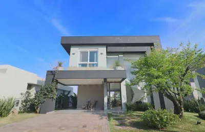 Sobrado à venda, 4 quartos, 4 suítes, 2 vagas, condomínio malibú beach residence - xangri-lá/rs