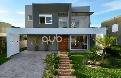 Sobrado à venda, 4 quartos, 4 suítes, 2 vagas, condomínio quintas do lago - xangri-lá/rs