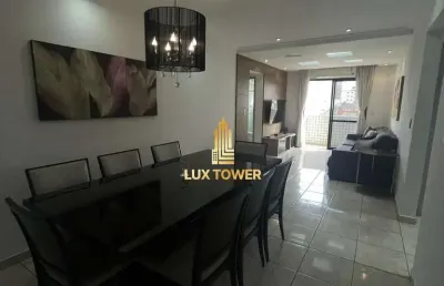 Apartamento de 108m2 c/ 3 quartos 1 suíte, sacada com vista a 180m da praia