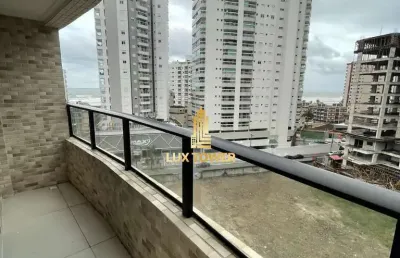 Apartamento de 57m c/ 1 quarto 1 suíte, varanda gourmet e 200m da praia
