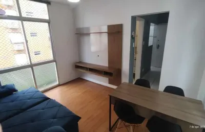 Aluga apartamento 1 dormitório mobiliado boqueirão santos,sp