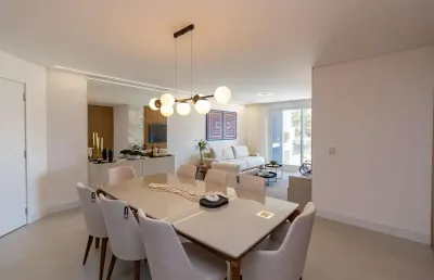 Apartamento semi-decorado, com 3 suítes, 2 vagas, 131  m   privativos