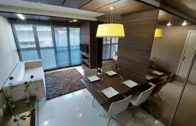 Apartamento com 2 quartos, inteiro mobiliado e decorado, boa vista - curitiba pr