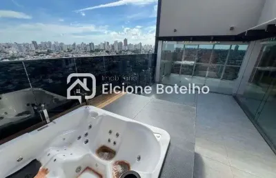 Cobertura para locação de aprox. 270m², 4 quartos, 2 suítes, no bairro tubalina - uberlândia - mg