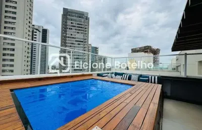 Cobertura duplex para locação de aprox. 200 m², com 3 quartos, no jardim karaíba - uberlândia - mg
