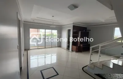 Cobertura duplex para locação de aprox. 275 m², com 3 quartos, no santa mônica - uberlândia - mg