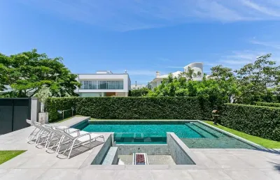 Casa para venda em florianópolis, jurere internacional, 5 dormitórios, 5 suítes, 6 banheiros, 2 vagas