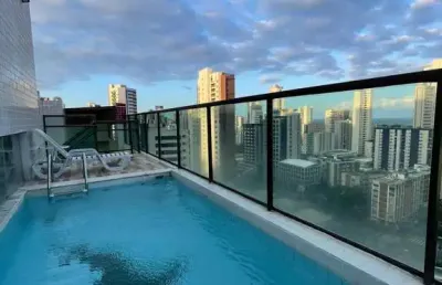 Flat para alugar em boa viagem! 1 quarto e mobiliado.