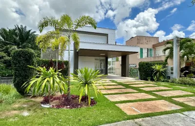 Casa alto padrão no alphaville litoral norte | 712m2 terreno - 450m2 construído