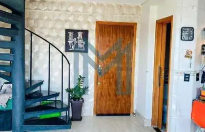Cobertura triplex à venda - 142 m2 - boqueirão, santos