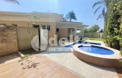 Casa térrea no condomínio jardins roma disponível para locação no bairro nova uberlândia-mg