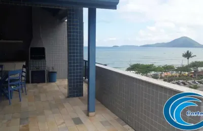 Veraneio cobertura vista para o mar praia grande - ubatuba