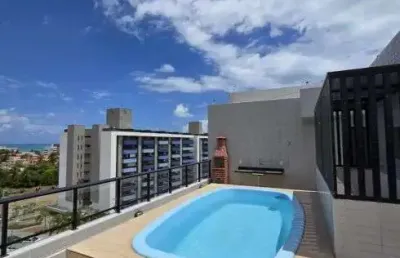 Cobertura duplex em formosa/cabedelo com 3 quartos e piscina privativa, elevador e lazer