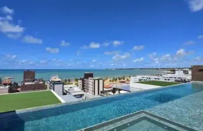 Excelente cobertura duplex mobiliada em tambaú com 2 quartos e jacuzzi, lazer completo e uma vista i