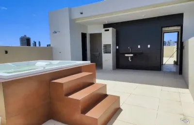 Cobertura com hidro no expedicionários 2 quartos, 104m², piscina