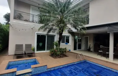 Aluga-se casa de luxo de 450m² – 4 suítes no residencial conde ii