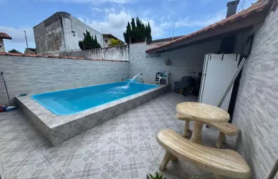 Casa para venda em itanhaém, bopiranga, 2 dormitórios, 1 suíte, 2 banheiros, 3 vagas