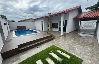 Casa para venda em itanhaém, jardim regina, 2 dormitórios, 1 suíte, 2 banheiros, 4 vagas