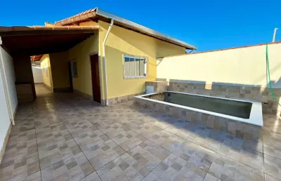 Casa nova com piscina e 02 dormitórios,  para venda, itanhaém / sp