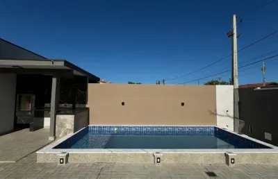 Casa nova com piscina e 02 dormitírios  para venda, itanhaém / sp