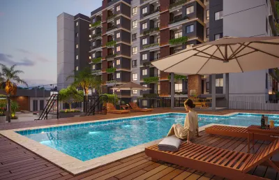 Lançamento no novo mundo - próximo ao shopping palladium! apartamentos 2 e 3 quartos com suíte – duna house com lazer completo