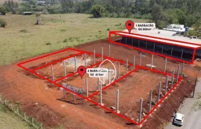 Barracão para alugar, 450 m² por r$ 8.000,00/mês - contorno norte - ibiporã/pr