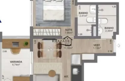 Apartamento com 1 quarto à venda na Rua Lisandro Motta, 113, Piratininga, Niterói