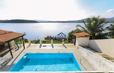 Casa com 4 quartos, deck e pier na lagoa de maricá !