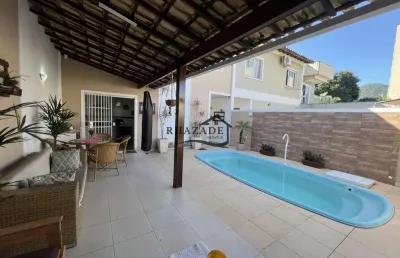 Excelente casa 3 quartos, piscina em serra grande, itaipu - niterói.