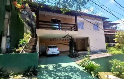 Casa com 3 dormitórios à venda, 250 m² no badu - niterói/rj