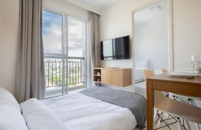 Apartamento com vista panorâmica em moema - mobiliado e decorado!