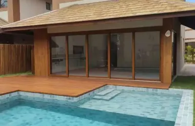 Casa maravilhosa com 200m², com 4 suites, frente para o mar em itacimirim.