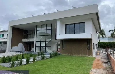 Casa com 4 suítes  à venda, 624 m² por r$ 5.000.000 - busca vida - camaçari/ba