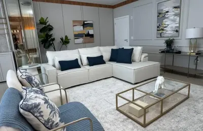 Super luxo, mobiliado, decorado e equipado pra vc... 3 dorm (1 suíte + 2 demis) 3 bwc e 2 vgs...
