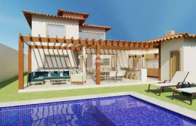 Casa a venda com 4 suítes e piscina privativa em buzios, caravelas