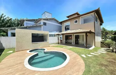 Casa em condomínio a venda com 3 suítes, piscina privativa em manguinhos, armação dos buzios