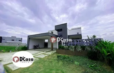 Casa à venda no condomínio cyrella, com 4 quartos e espaço gourmet, em taubaté - sp.