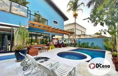 Casa mobiliada à venda com 4 suítes e 441m2, no condomínio san marco, taubaté sp.