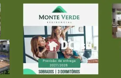 Lançamento residencial monte verde, sobrados com 130m2 de construção, na estrada nova de tremembé, tremembé - sp.
