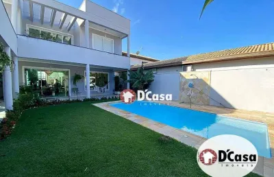 Sobrado à venda no condomínio portal do sol, com 4 suítes, piscina e espaço gourmet, tremembé - sp.
