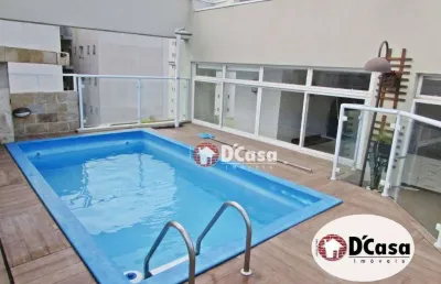 Excelente cobertura à venda de 275m² com terraço gourmet e piscina, no centro, próximo ao hospital regional,  taubaté-sp