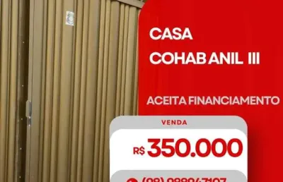 Imóvel para venda tem 120 metros quadrados com 3 quartos em cohab anil iii - são luís - ma