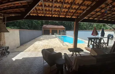 Casa para venda em peruíbe, guaraú, 2 dormitórios, 1 suíte, 2 banheiros, 8 vagas