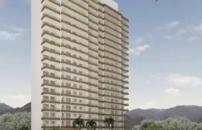 Apartamento para venda em guarujá, jardim virgínia, 2 dormitórios, 1 suíte, 1 banheiro, 1 vaga