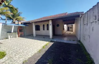 Casa para venda em itanhaém, gaivota, 2 dormitórios, 1 suíte, 3 banheiros